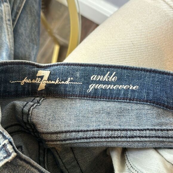 👖 7 For All Mankind Ankle Gwenevere Jeans Size 23 - Picture 6 of 7